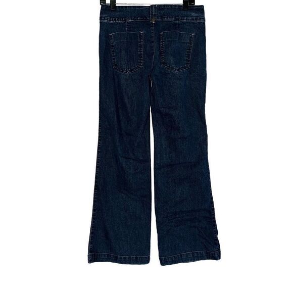 Charter Club wide leg blue jeans 6 - Picture 1 of 6